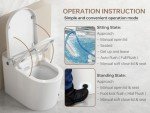 Smart Toilet with Heated Seat and Auto Flushing