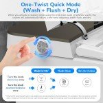 Smart Toilet with Bidet & Heated Seat Features