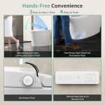 Smart Toilet with Auto Open/Close & Built-In Bidet