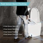 Smart Bidet Toilet with Foot Sensor & Heated Seat