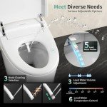 Smart Toilet with Auto Open/Close & Built-In Bidet