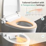 Smart Toilet with Auto Open/Close & Built-In Bidet
