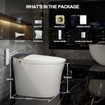 Smart Bidet Toilet with Auto Open/Close Lid
