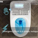 Smart Bidet Toilet with Foot Sensor & Heated Seat