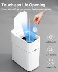 Automatic Motion Sensor Bathroom Trash Can with Fan