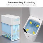Automatic Motion Sensor Bathroom Trash Can with Fan
