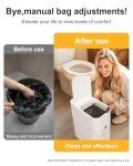 Automatic Motion Sensor Bathroom Trash Can with Fan