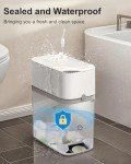 Automatic Motion Sensor Bathroom Trash Can with Fan