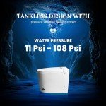 Smart Bidet Toilet with Foot Pedal Flush