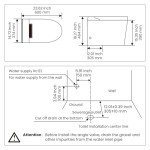 Smart Bidet Toilet with Foot Pedal Flush