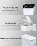 Automatic Motion Sensor Bathroom Trash Can with Fan