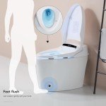 Heated Bidet Smart Toilet with Automatic Cover
