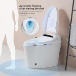 Heated Bidet Smart Toilet with Automatic Cover