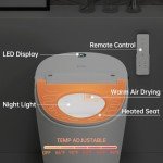 Smart Bidet Toilet with Heated Seat & LED Display