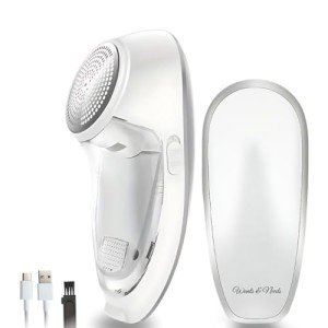 Rechargeable Fabric Shaver & Lint Remover - White