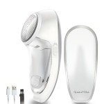 Rechargeable Fabric Shaver & Lint Remover - White