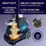 Heavy Duty Garment Steamer with Foot Pedals
