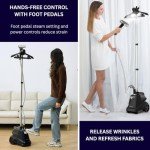 Heavy Duty Garment Steamer with Foot Pedals