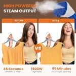 Sweetcrispy 1500W Standing Garment Steamer with Wheels