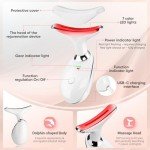 LED Facial and Neck Massager Tool With Vibration
