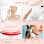 LED Facial and Neck Massager Tool With Vibration