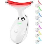 LED Facial and Neck Massager Tool With Vibration