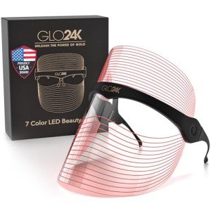 GLO24K Multi-Color LED Face Mask