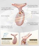 7-Color Light Facial Massager in Rose Gold