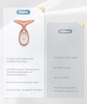 7-Color Light Facial Massager in Rose Gold