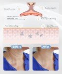 7-Color Light Facial Massager in Rose Gold