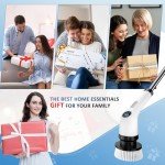 Cordless Electric Spin Scrubber with 7 Brush Heads