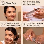 Rose Gold Electric Facial Hair Remover for Women