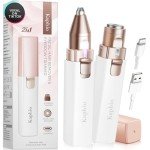 KAPHIO 2-in-1 Rechargeable Facial Hair Remover