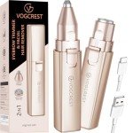 Rechargeable 2-in-1 Eyebrow and Facial Hair Remover