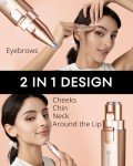 Rechargeable 2-in-1 Eyebrow and Facial Hair Remover