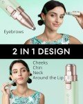VOGCREST 2-in-1 Rechargeable Hair and Eyebrow Trimmer
