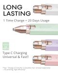 VOGCREST 2-in-1 Rechargeable Hair and Eyebrow Trimmer