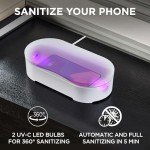UV Phone Sanitizer & Fast Wireless Charger - White