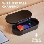 UV Phone Sanitizer & Fast Wireless Charger - White