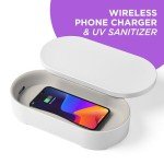 UV Phone Sanitizer & Fast Wireless Charger - White