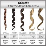 Conair Double Ceramic 1.5-Inch Curling Iron for Waves