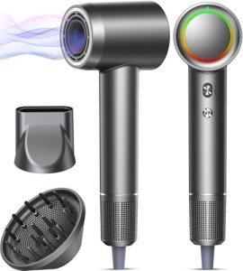 High-Speed Ionic Hair Dryer with Magnetic Attachments
