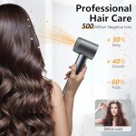 High-Speed Ionic Hair Dryer with Magnetic Attachments