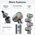 High-Speed Ionic Hair Dryer with Magnetic Attachments
