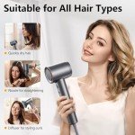 High-Speed Ionic Hair Dryer with Magnetic Attachments