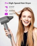 High-Speed Ionic Hair Dryer with Magnetic Nozzle