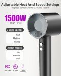 High-Speed Ionic Hair Dryer with Magnetic Nozzle