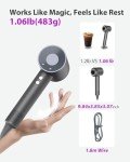 High-Speed Ionic Hair Dryer with Magnetic Nozzle