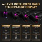 Vatsekui Hair Dryer, High-Speed Ionic Low Noise Blow Dryer with Diffuser for Fast Drying, Professional 500 Millions Negative Ionic Thermo-Control Hairdryer, Travel with Magnetic Diffuser & Nozzle