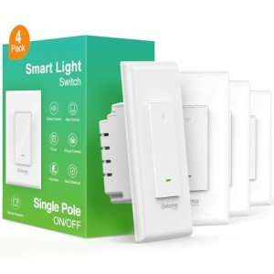 Smart Wi-Fi Light Switch with Alexa & Google Assistant